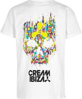 Thumbnail for your product : River Island Boys white 'Cream Ibiza' skull print T-shirt