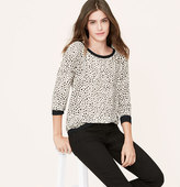 Thumbnail for your product : LOFT Blurred Animal Spot Blouse