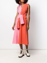 Thumbnail for your product : Marni Two-Tone Tied Sleeves Dress