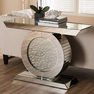 Wholesale Interiors Baxton Studio Philippa Hollywood Regency Glamour Style Mirrored Console Table