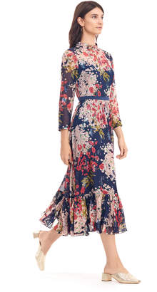 Rebecca Taylor J'Adore Floral Print Clip Dress