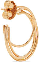 Thumbnail for your product : Natasha Schweitzer - Lindsey 14-karat Gold-plated Hoop Earrings