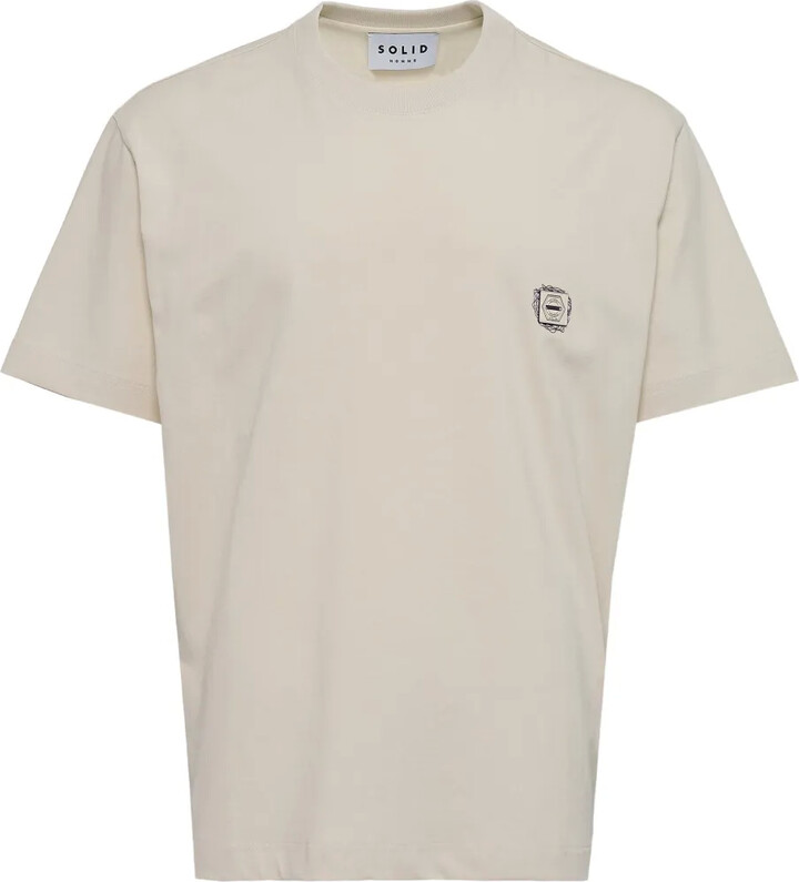 Solid Homme Logo-Print T-Shirt