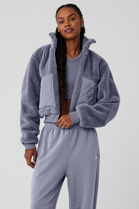 Alo Yoga womens Flurry Sherpa Jacket Faux Fur Coat - ShopStyle