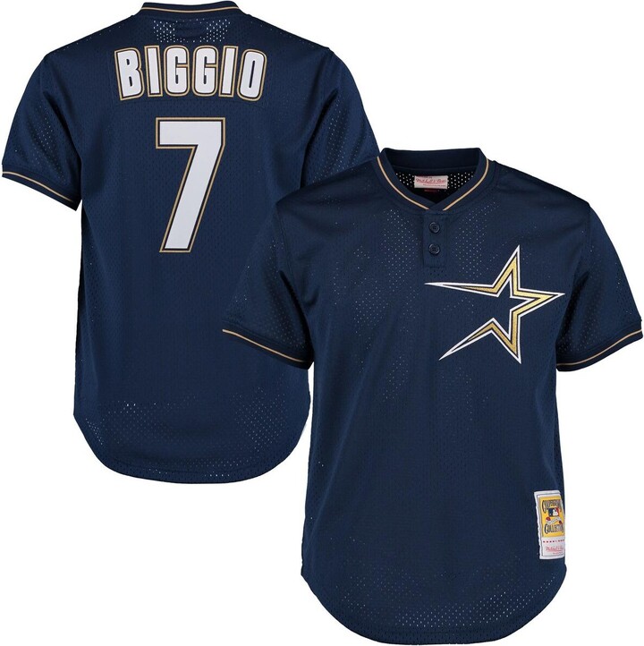 Mitchell & Ness Mitchell Ness Men's Craig Biggio Navy Houston Astros Cooperstown Collection Batting Practice Jersey