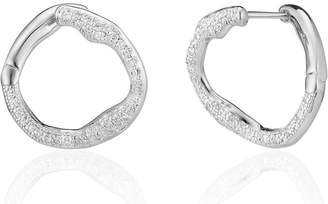 Monica Vinader Riva Diamond Circle Hoop Earrings