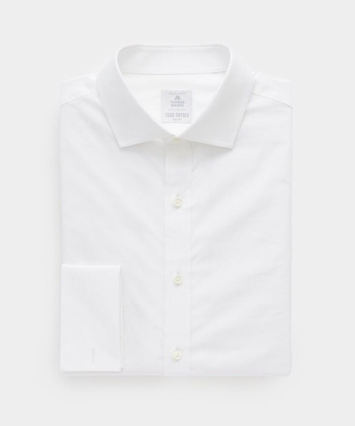 Todd Snyder Slim Fit Plain Front Tuxedo Dress Shirt