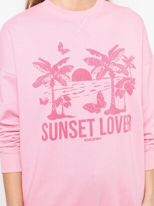 RED Valentino Sunset Love cotton sweatshirt