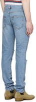 Thumbnail for your product : Saint Laurent Blue Skinny Trash Jeans