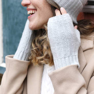 Lisa Angel Soft Knit Bobble Hat In Grey