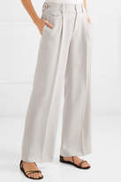Thumbnail for your product : Vince Crepe Wide-leg Pants - Off-white