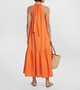 Thumbnail for your product : ASCENO Ibiza halterneck linen maxi dress