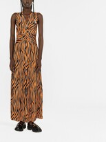 Thumbnail for your product : Diane von Furstenberg Zebra-Print Midi Dress