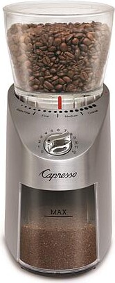Capresso Infinity Plus Conical Burr Grinder Die-Cast Stainless Steel