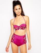 Thumbnail for your product : Pistol Panties Frankie Violet Floral Bikini Set