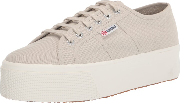 grey superga platform