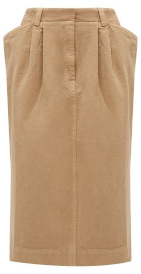 lemaire denim skirt