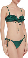 Thumbnail for your product : Zimmermann Ruffed Bandeau Bikini