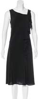 Thumbnail for your product : Dries Van Noten Silk Ruffle-Accented Dress
