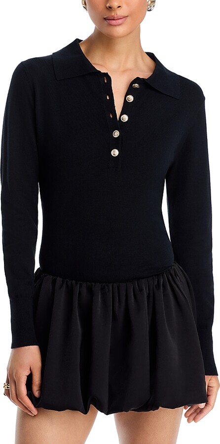 Single Thread Ribbed Polo Sweater