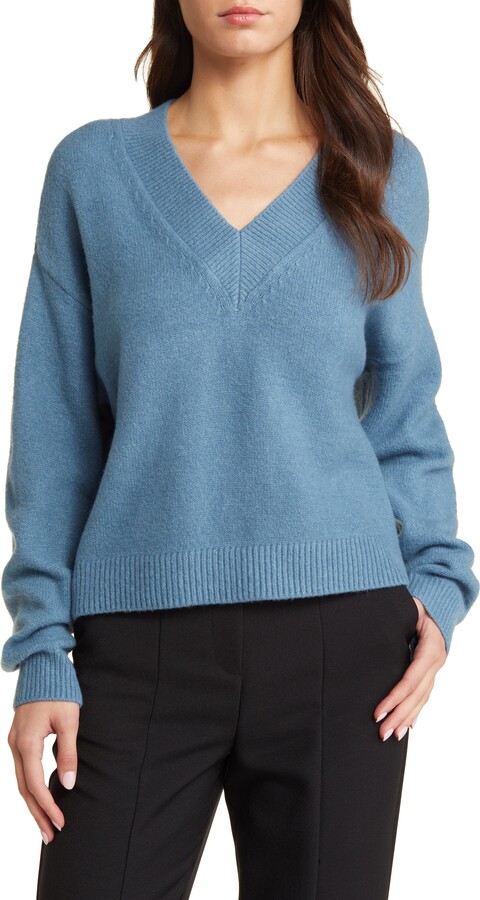 Women's Blue Vancouver Canucks Light Up V-Neck Sweater Size: Small