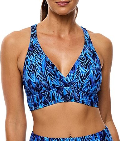 Athena Open Ocean 25 Min. Sports Bra Size Swim Top