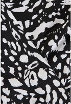 Thumbnail for your product : Quiz Curve Black and Cream Leopard Print Wrap Dress - Black