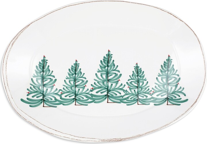 Vietri Melamine Lastra Holiday Oval Platter