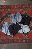 Thumbnail for your product : Fire High Rise Denim Shorts (Dark Wash) (Juniors)