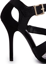 Thumbnail for your product : Miss KG Ella Black Multi Strap Heeled Sandals