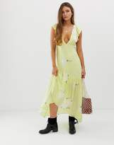 Thumbnail for your product : Free People She's A Waterfall maxi dress in lemon