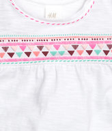 Thumbnail for your product : H&M Slub Jersey Top - White - Kids
