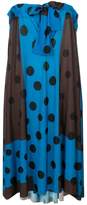Thumbnail for your product : Ter Et Bantine colour block polka dot print dress