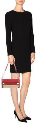 Diane von Furstenberg Embossed Leather Shoulder Bag