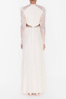 Thumbnail for your product : True Decadence Elegant Cream Cut Out Lace Maxi Dress
