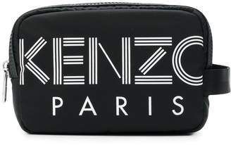 Kenzo logo print wash bag