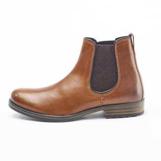 Curito Bradwell Men's Oiled Leather Chelsea Boots - Tan