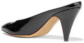 Thumbnail for your product : Mansur Gavriel Heel Slipper Patent-leather Mules - Black