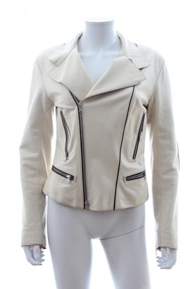 Tod's Ecru Leather Jacket for Women