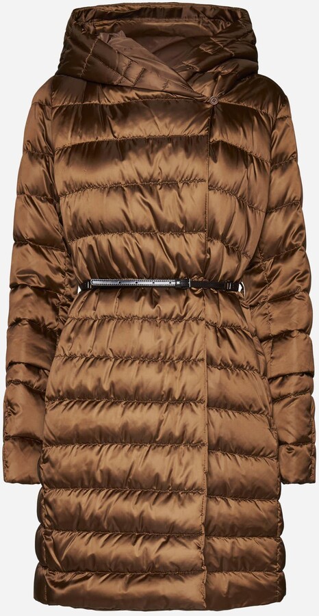 Padded Tech Coat W/ Belt Luisaviaroma Women Clothing Jackets Puffer Jackets 