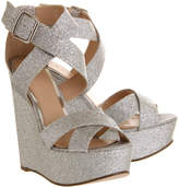 Thumbnail for your product : Office Jo Jo X Front Wedge Silver Glitter