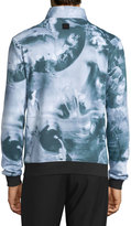 Thumbnail for your product : Opening Ceremony Motion College Zip-Front Pullover, Black/Multi