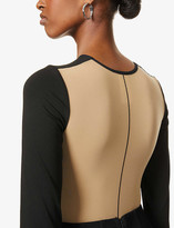 Thumbnail for your product : Wolford Hera sheer-panel stretch-woven body