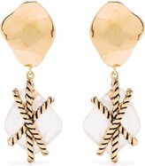 Thumbnail for your product : Aurélie Bidermann Mycene rock crystal earrings