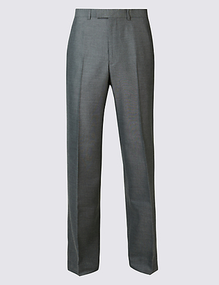 M&S Collection Big & Tall Grey Tailored Fit Trousers