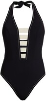 Thumbnail for your product : Karla Colletto Swim Cora Halter One-Piece Swimsuit