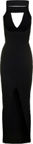 Thumbnail for your product : Rick Owens Maxi Black Dress with Cut-Out in Viscose Blend Woman