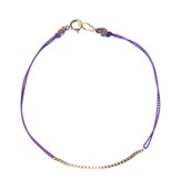 Thumbnail for your product : Poupette Boxchain Silk Bracelet In Purple