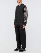Thumbnail for your product : 3.1 Phillip Lim Henley Sweatshirt with Flannel Over Sleeve
