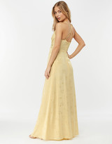Thumbnail for your product : Monsoon Karlie Knot Front Jacquard Dress Yellow